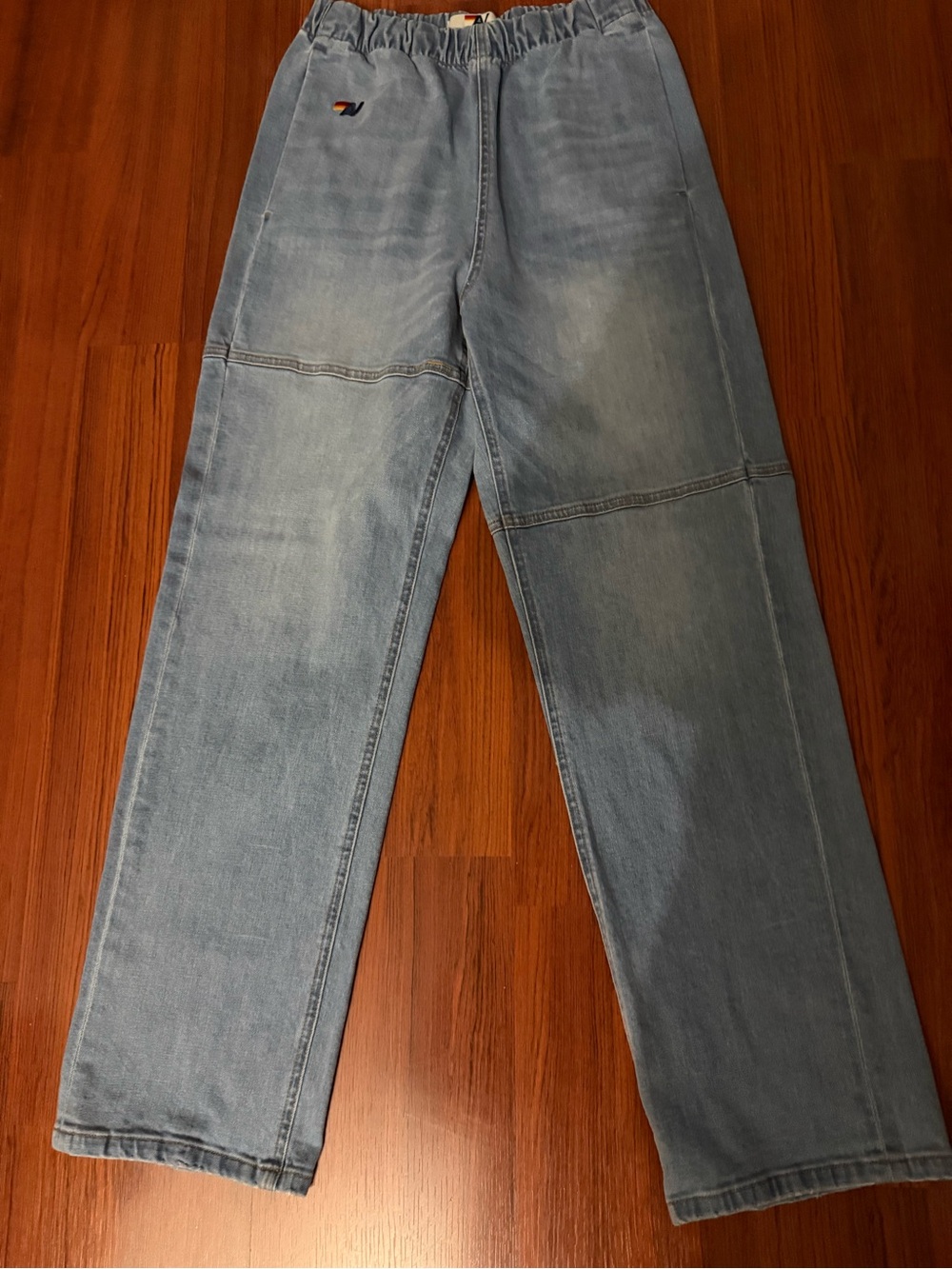 Aviator Nation Light Blue Wide Leg Jeans